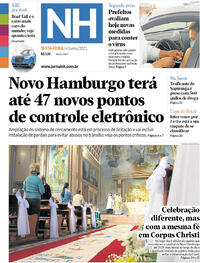 Capa do jornal Jornal NH 04/06/2021