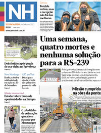 Capa do jornal Jornal NH 04/10/2021