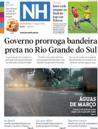 Capa do jornal Jornal NH 05/03/2021
