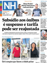 Capa do jornal Jornal NH 05/04/2021