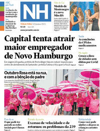Capa do jornal Jornal NH 05/10/2021
