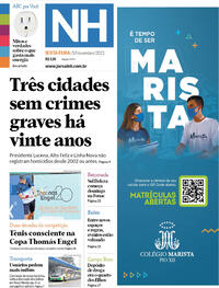 Capa do jornal Jornal NH 05/11/2021