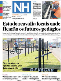 Capa do jornal Jornal NH 06/08/2021