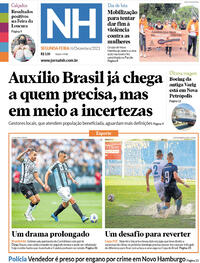 Capa do jornal Jornal NH 06/12/2021