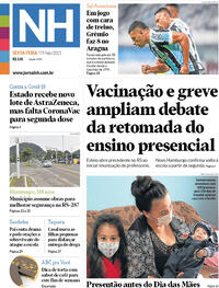Capa do jornal Jornal NH 07/05/2021