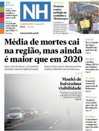 Capa do jornal Jornal NH 07/07/2021