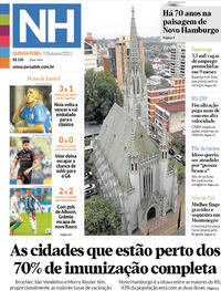 Capa do jornal Jornal NH 07/10/2021