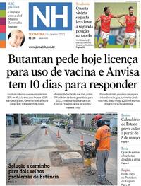 Capa do jornal Jornal NH 08/01/2021