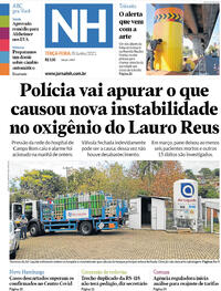 Capa do jornal Jornal NH 08/06/2021