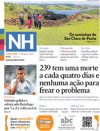 Capa do jornal Jornal NH 09/02/2021