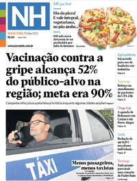 Capa do jornal Jornal NH 09/07/2021
