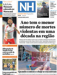 Capa do jornal Jornal NH 09/08/2021