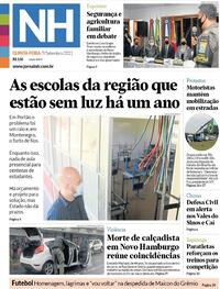 Capa do jornal Jornal NH 09/09/2021