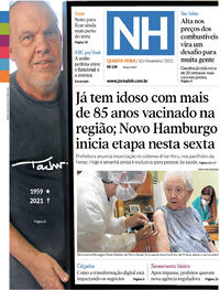 Capa do jornal Jornal NH 10/02/2021