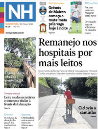 Capa do jornal Jornal NH 10/03/2021