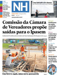 Capa do jornal Jornal NH 10/08/2021