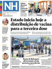 Capa do jornal Jornal NH 10/09/2021