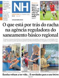 Capa do jornal Jornal NH 11/02/2021