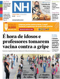 Capa do jornal Jornal NH 11/05/2021