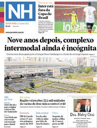Capa do jornal Jornal NH 11/06/2021