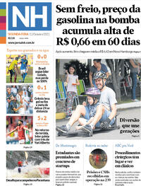 Capa do jornal Jornal NH 11/10/2021