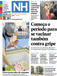 Capa do jornal Jornal NH 12/04/2021