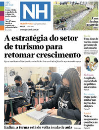 Capa do jornal Jornal NH 12/08/2021