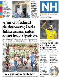 Capa do jornal Jornal NH 12/11/2021