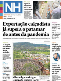 Capa do jornal Jornal NH 14/12/2021