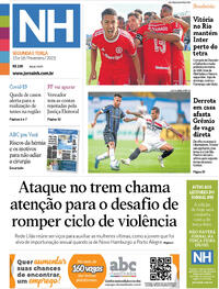 Capa do jornal Jornal NH 15/02/2021
