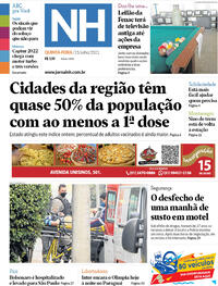 Capa do jornal Jornal NH 15/07/2021