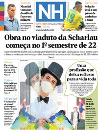 Capa do jornal Jornal NH 15/10/2021