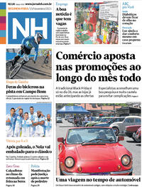 Capa do jornal Jornal NH 15/11/2021