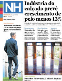 Capa do jornal Jornal NH 16/04/2021