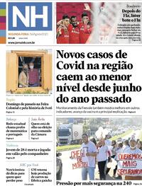 Capa do jornal Jornal NH 16/08/2021