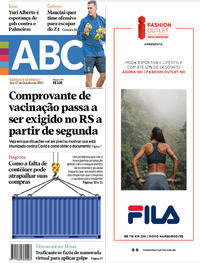 Capa do jornal Jornal NH 16/10/2021