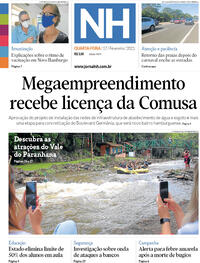 Capa do jornal Jornal NH 17/02/2021