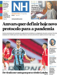 Capa do jornal Jornal NH 17/05/2021