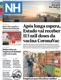Capa do jornal Jornal NH 17/06/2021