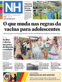 Capa do jornal Jornal NH 17/09/2021