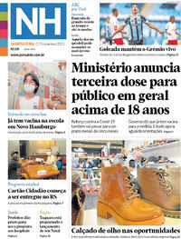 Capa do jornal Jornal NH 17/11/2021
