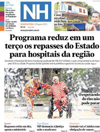 Capa do jornal Jornal NH 18/08/2021