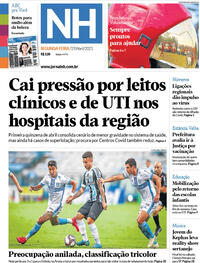 Capa do jornal Jornal NH 19/04/2021
