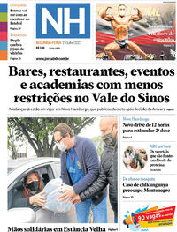 Capa do jornal Jornal NH 19/07/2021