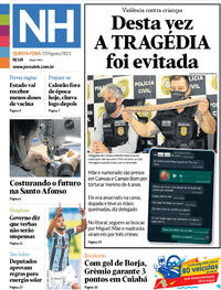 Capa do jornal Jornal NH 19/08/2021