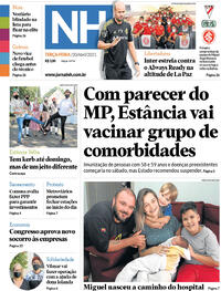 Capa do jornal Jornal NH 20/04/2021