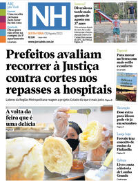 Capa do jornal Jornal NH 20/08/2021