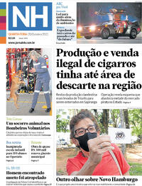Capa do jornal Jornal NH 20/10/2021