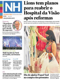 Capa do jornal Jornal NH 20/12/2021