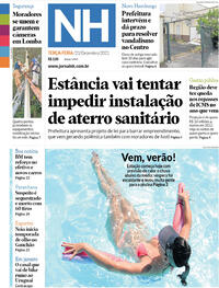 Capa do jornal Jornal NH 21/12/2021